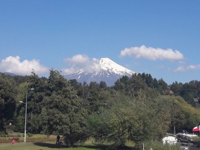 Volcan Villareca à Pucón. Première étape du Chili.